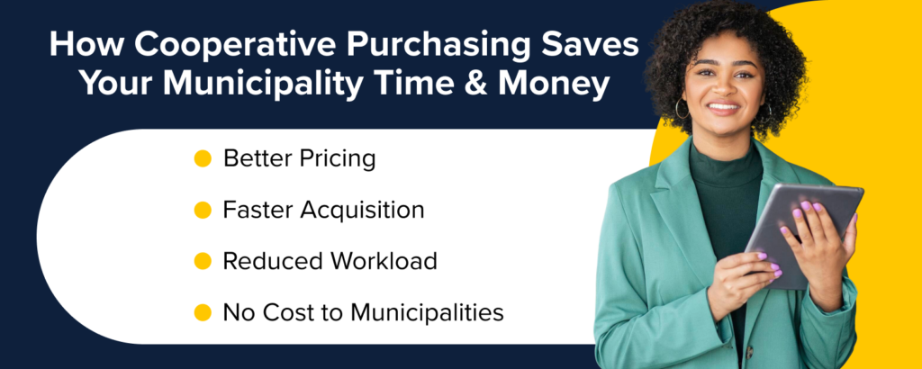 A visually appealing infographic that illustrates the key benefits of cooperative purchasing with Edge Public.