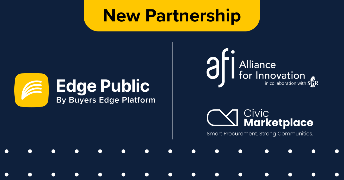 Edge Public Expands Public Procurement Access Through Landmark Partnership with Civic Marketplace and Alliance for Innovation